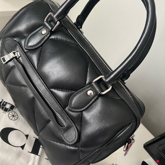 Coach Rowan Satchel with Diamond Quilting with Wallet - Picture 15 of 15